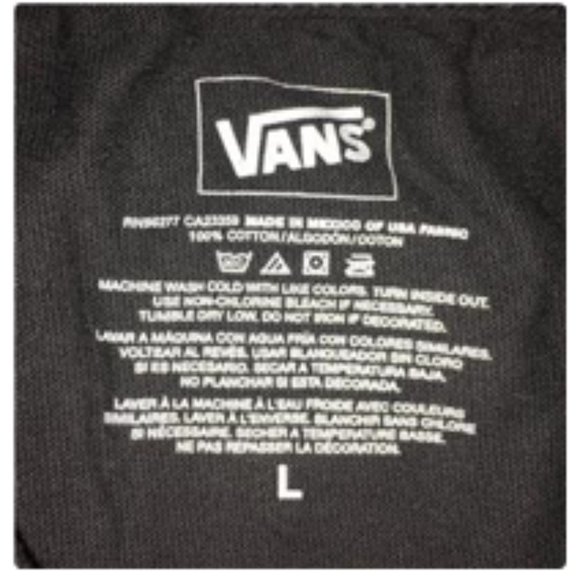 VANS Y2K T Shirt Black Mens Skateboarding Skull Bone Chiller NEW Old Stock - Picture 3 of 4